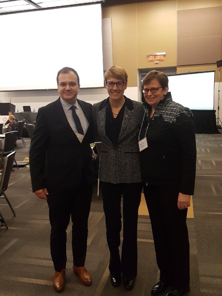 Robert Lattanzio, ARCH Executive Director, Chief Commissioner Marie-Claude Landry, Canadian Human Rights Commission, and Dr. Susan Hardie, Executive Director, eviance.