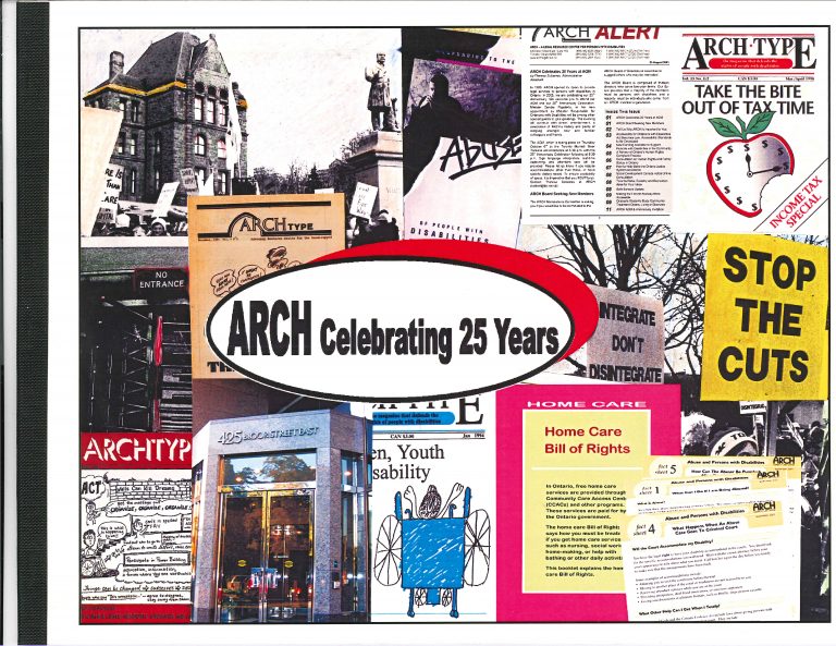 ARCH Disability Law Centre History
