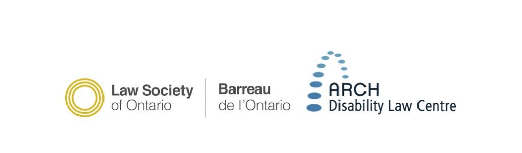 Logo images for ARCH and for the Law Society of Ontario