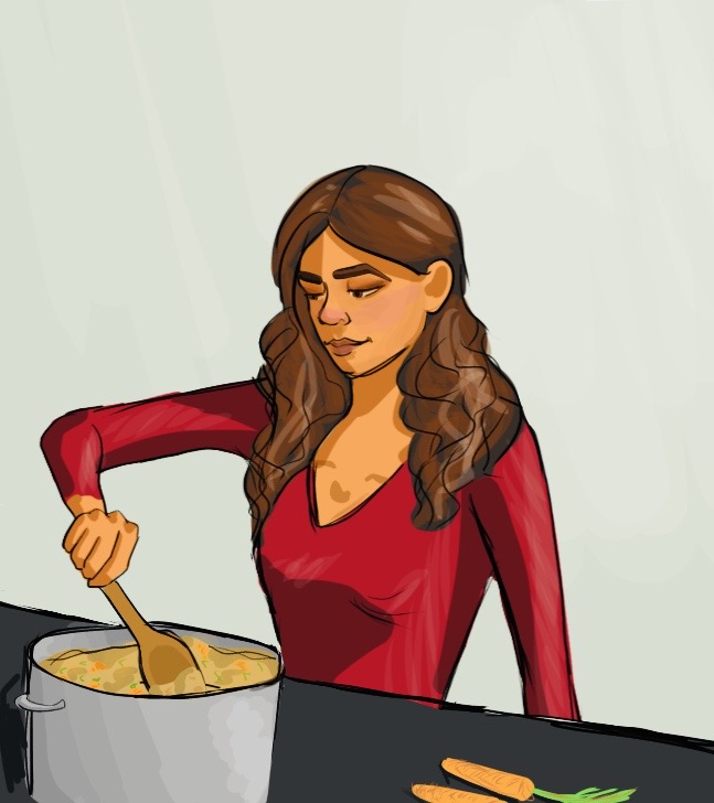 person cooking